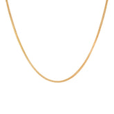 22k Yellow Gold Square Ball Chain measuring 2mm width x 24 inch length